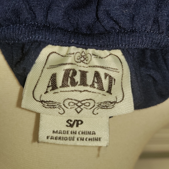 Ariat | Smocked Ruffle Dress W/ Western Embroidery Detail Women's Size Small - Picture 14 of 15